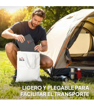 Cargador Solar Plegable 36W Panel Solar Portátil con Puertos USB-A y Tipo-C IP67 Superficie de ETFE para Teléfonos
