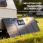 Cargador Solar Plegable 36W Panel Solar Portátil con Puertos USB-A y Tipo-C IP67 Superficie de ETFE para Teléfonos
