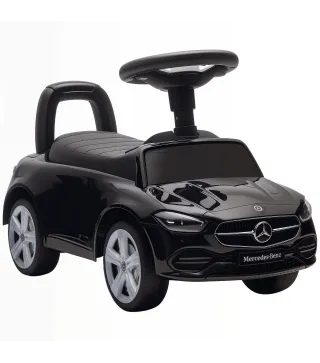 Correpasillos para Niños de 18-36 Meses Mercedes-Benz Clase C con Bocina Sonidos de Motor y Espacio de Almacenaje Negro