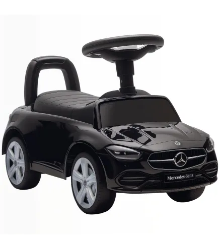 Correpasillos para Niños de 18-36 Meses Mercedes-Benz Clase C con Bocina Sonidos de Motor y Espacio de Almacenaje Negro