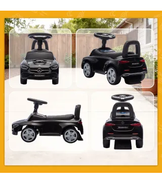 Correpasillos para Niños de 18-36 Meses Mercedes-Benz Clase C con Bocina Sonidos de Motor y Espacio de Almacenaje Negro