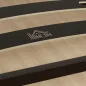 Estructura de Cama 140x190 cm con Marco de Acero Láminas de Álamo y Espacio de Almacenamiento Carga 500 kg Negro
