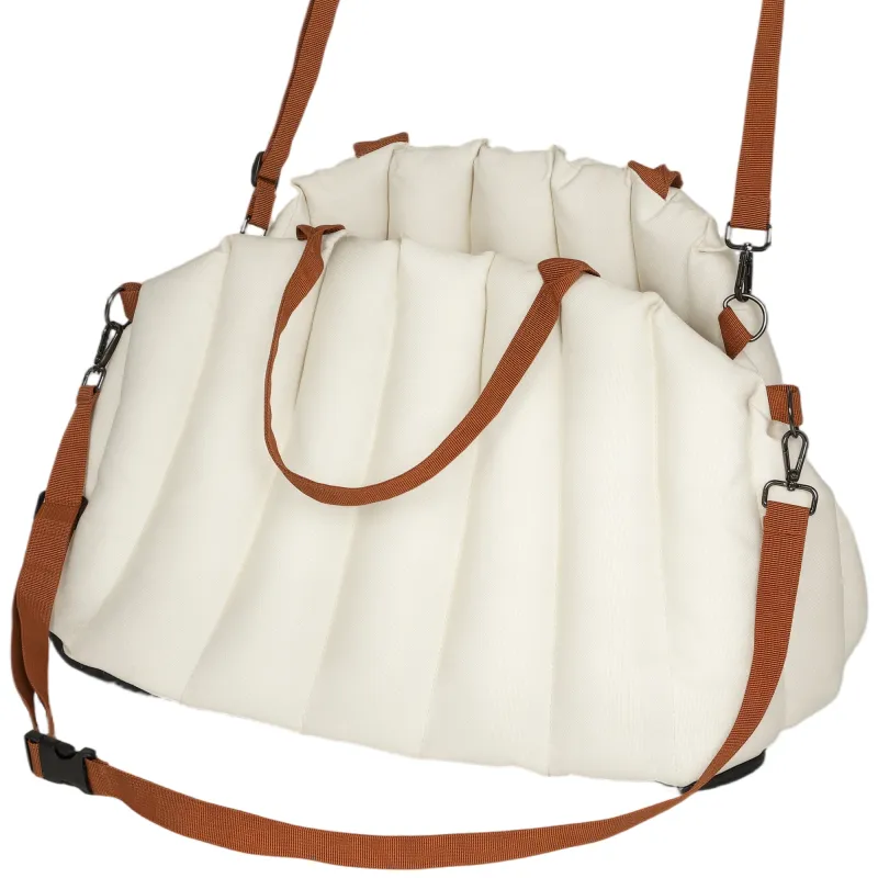 Asiento de Coche para Perros Pequeños de hasta 5 kg con Cinturón de Seguridad Base Antideslizante y Funda Extraíble