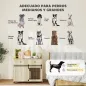 Jaula para Perros Medianos y Grandes Mesa Auxiliar Moderna con 2 Cajones 2 Puertas y Cierre 100x56x81 cm Roble
