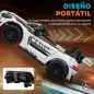 Coche Eléctrico para Niños Mercedes-AMG GT3 Evo con Mando a Distancia Motor Doble Ruedas Auxiliares Asa Música Blanco