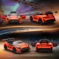 Coche Eléctrico para Niños Mercedes-AMG GT3 Evo con Mando a Distancia Motor Doble Ruedas Auxiliares Asa Música Naranja