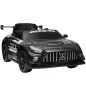 Coche Eléctrico para Niños Mercedes-AMG GT3 Evo con Mando a Distancia Motor Doble Ruedas Auxiliares Asa Música Negro