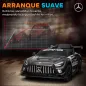 Coche Eléctrico para Niños Mercedes-AMG GT3 Evo con Mando a Distancia Motor Doble Ruedas Auxiliares Asa Música Negro
