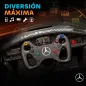 Coche Eléctrico para Niños Mercedes-AMG GT3 Evo con Mando a Distancia Motor Doble Ruedas Auxiliares Asa Música Negro