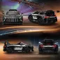 Coche Eléctrico para Niños Mercedes-AMG GT3 Evo con Mando a Distancia Motor Doble Ruedas Auxiliares Asa Música Negro