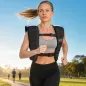 Chaleco Lastrado 5 kg Transpirable con Correas Ajustables y Bandas Reflectantes para Entrenamiento Fuerza Jogging Negro