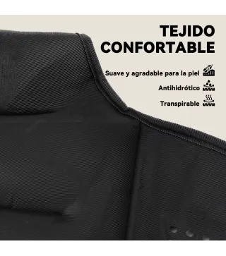 Chaleco Lastrado 5 kg Transpirable con Correas Ajustables y Bandas Reflectantes para Entrenamiento Fuerza Jogging Negro