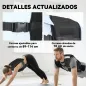 Chaleco Lastrado 5 kg Transpirable con Correas Ajustables y Bandas Reflectantes para Entrenamiento Fuerza Jogging Negro