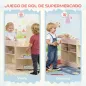 Supermercado Juguete Madera con Caja Registradora Máquina Expendedora 3 Estantes Abiertos 4 Compartimentos Rosa Supermercado Juguete Madera con Caja Registradora Máquina Expendedora 3 Estantes Abiertos 4 Compartimentos Rosa