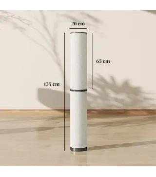 Lámpara de Pie Moderna Salón con Brillo Temperaturas de Color Ajustables Mando a Distancia Magnético Temporizador Beige