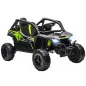 Coche Eléctrico para Niños 12V con Licencia Kawasaki Teryx KRX 1000 Control Remoto Suspensión Trasera Negro