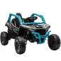 Coche Eléctrico para Niños 12V con Licencia Kawasaki Teryx KRX 1000 Control Remoto Suspensión Trasera Azul