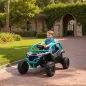 Coche Eléctrico para Niños 12V con Licencia Kawasaki Teryx KRX 1000 Control Remoto Suspensión Trasera Azul