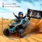 Coche Eléctrico para Niños 12V con Licencia Kawasaki Teryx KRX 1000 Control Remoto Suspensión Trasera Azul