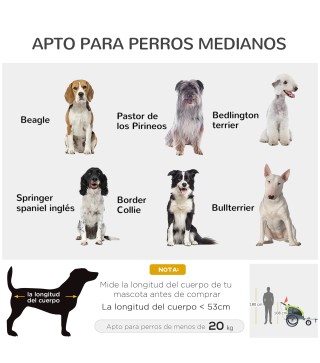 Remolque Bicicleta de Perros