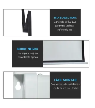 Pantalla del Proyector Eléctrica