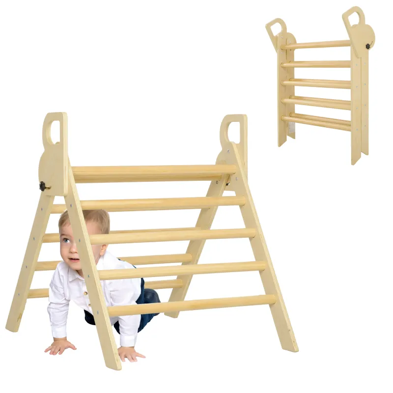 Escalada para Niños de 18-48 Meses para Cultivar Habilidades de Equilibrio y Coordinación 82x66x71 cm Natural
