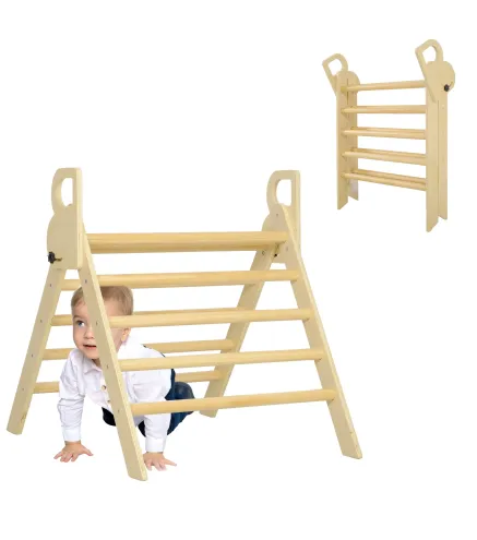 Escalada para Niños de 18-48 Meses para Cultivar Habilidades de Equilibrio y Coordinación 82x66x71 cm Natural