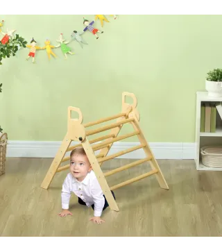 Escalada para Niños de 18-48 Meses para Cultivar Habilidades de Equilibrio y Coordinación 82x66x71 cm Natural
