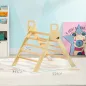 Escalada para Niños de 18-48 Meses para Cultivar Habilidades de Equilibrio y Coordinación 82x66x71 cm Natural