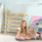 Escalada para Niños de 18-48 Meses para Cultivar Habilidades de Equilibrio y Coordinación 82x66x71 cm Natural