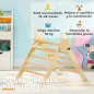 Escalada para Niños de 18-48 Meses para Cultivar Habilidades de Equilibrio y Coordinación 82x66x71 cm Natural