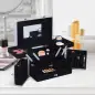 Maletín de Maquillaje Organizador Cosméticos Profesional Estuche para Maquillaje Caja de Belleza Portátil Varios Compartimientos