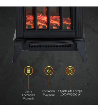 Chimenea Eléctrica de Pie