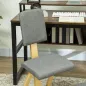 Silla Ergonómica de Rodillas con Respaldo Cojines Acolchados Marco de Madera para una Mejor Postura Oficina Gris