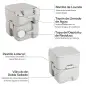 Inodoro Portátil Químico Baño Móvil WC 20L con Extraíble Tanque de Aguas Residuales y Tanque de Agua para Camping Viaje