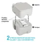 Inodoro Portátil Químico Baño Móvil WC 20L con Extraíble Tanque de Aguas Residuales y Tanque de Agua para Camping Viaje