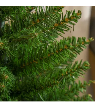 Árbol de Navidad Artificial Pequeño de 60 cm Altura con 70 Ramas Base de Tela Mini Árbol Navideño Realista para Interior