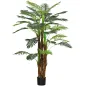 Planta Artificial Decorativa 160 cm Palmera Artificial con Maceta y Hojas para Interior Verde