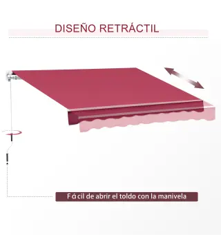 Toldo Manual Plegable