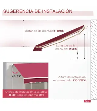 Toldo Manual Plegable