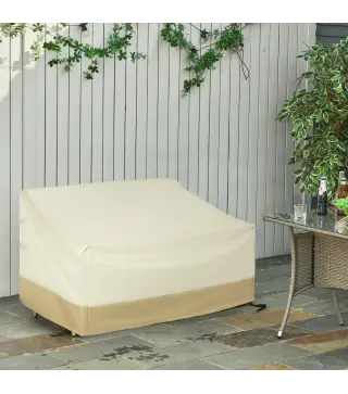 Funda Protectora para Banco 2-3 Plaza Cubierta de Muebles Impermeable Exterior Jardín Protección contra Lluvia y Sol 152x87x59/7