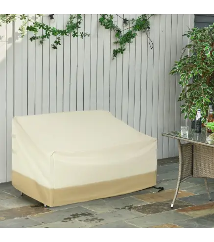Funda Protectora para Banco 2-3 Plaza Cubierta de Muebles Impermeable Exterior Jardín Protección contra Lluvia y Sol 152x87x59/7