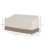 Funda Protectora para Banco 2-3 Plaza Cubierta de Muebles Impermeable Exterior Jardín Protección contra Lluvia y Sol 152x87x59/7
