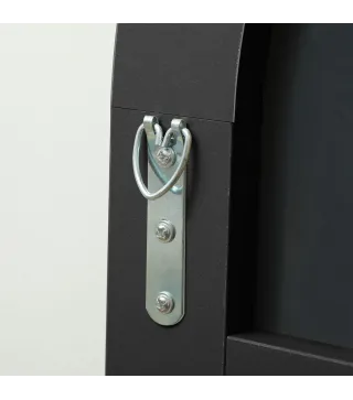 Espejo de Pie Cuerpo Entero Arqueado 150x50 cm Independiente Apoyado y de Pared Sin Marco Negro