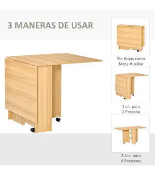 Mesa Plegable con Ruedas