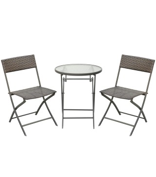 Conjunto de Mesa y 2 Sillas