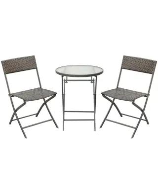 Conjunto de Mesa y 2 Sillas