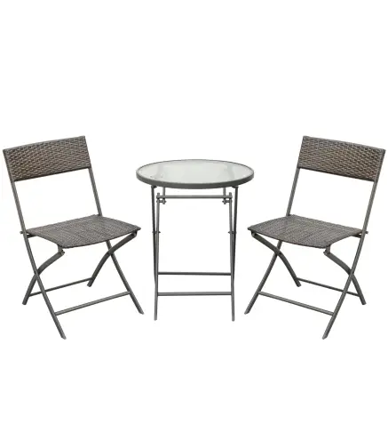 Conjunto de Mesa y 2 Sillas