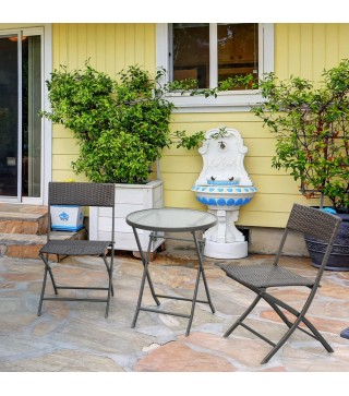 Conjunto de Mesa y 2 Sillas