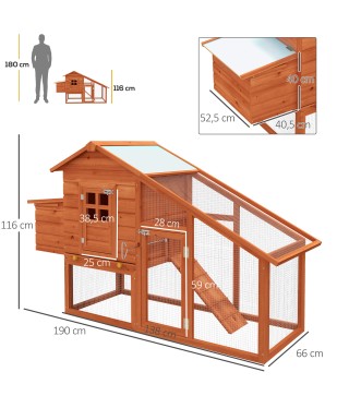 Gallinero de Madera para Exteriores